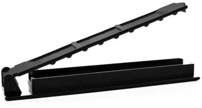 나무꼬치 조리용 전용꼬지 단일 행 케밥 메이커 바베큐 고기 꼬치 만들기 기계 재사용 가능한 플라스틱 준비 캠핑 도구, 02 Black, 02 Black