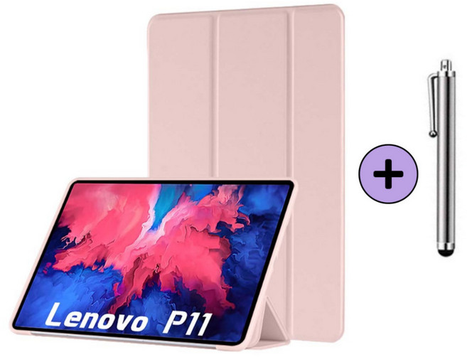 레노버탭 P11 / K11 / P11 플러스 1세대 11인치 호환 케이스 커버 Lenovo Tab TB-J606F J606N J606 J616F P11+ 케이스나라, 핑크, 1개
