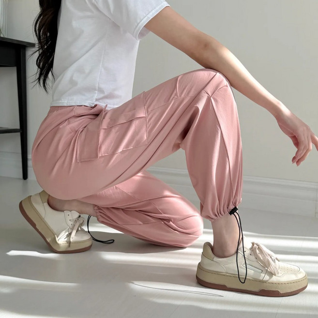 일상옷장 여성 카고 건빵 바지 스판 조거 팬츠