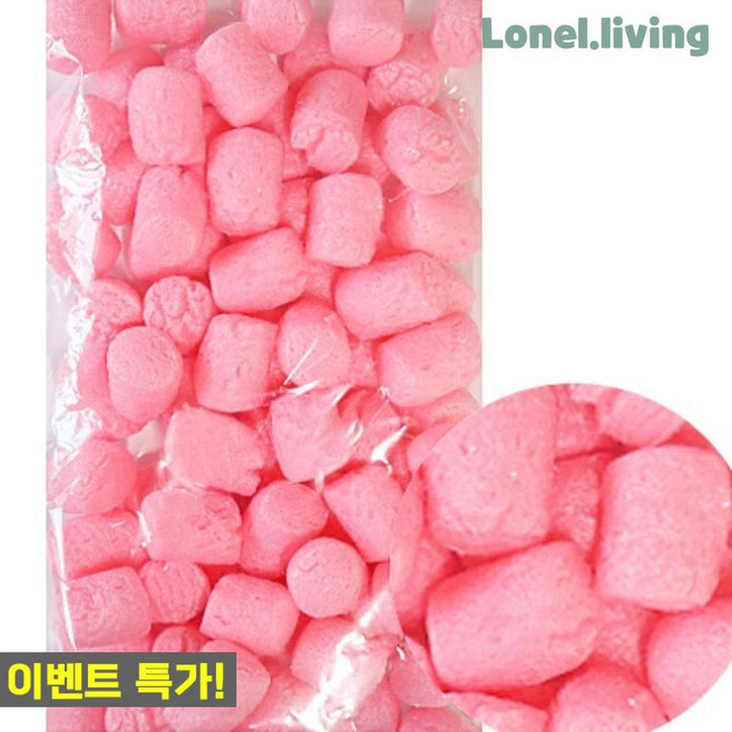 로넬리빙 하비콘 플레이콘 물부치 분홍 70p 1봉 옥수수전분 놀이 만들기 미술교구