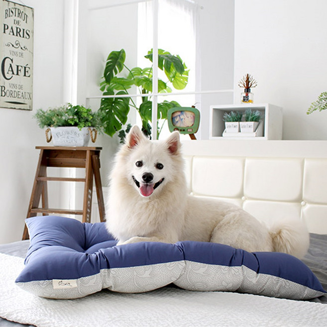 애견 펫쿠션 강아지마약방석 고양이 극강 텐션 무중력 방방 프리미엄 사각 꿀잠 국산 방석, 1개, 크기M 핑크