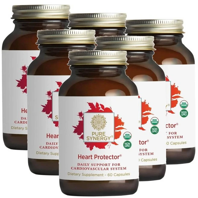 퓨어시너지 하트 프로텍터 30일분 캡슐 PURE SYNERGY Heart Protector, 6개, 60정 - 쿠팡