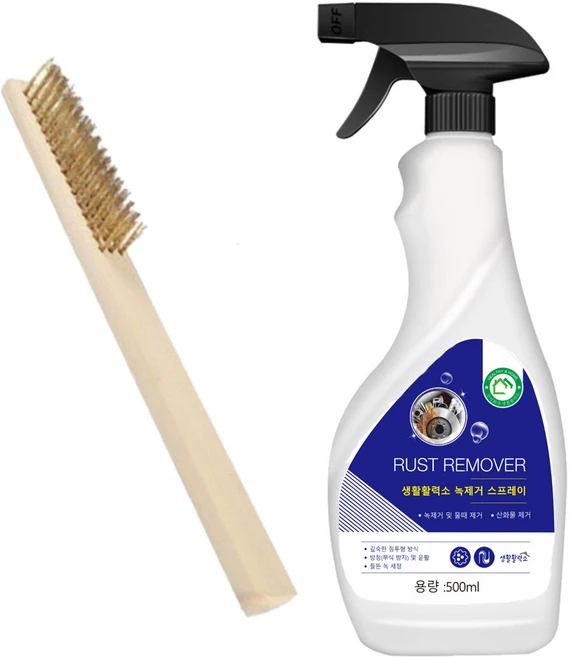 생활활력소 초강력 녹 제거제 금속 알루미늄 스테인레스 녹전환제 방청제, 1개, 500ml - 쿠팡