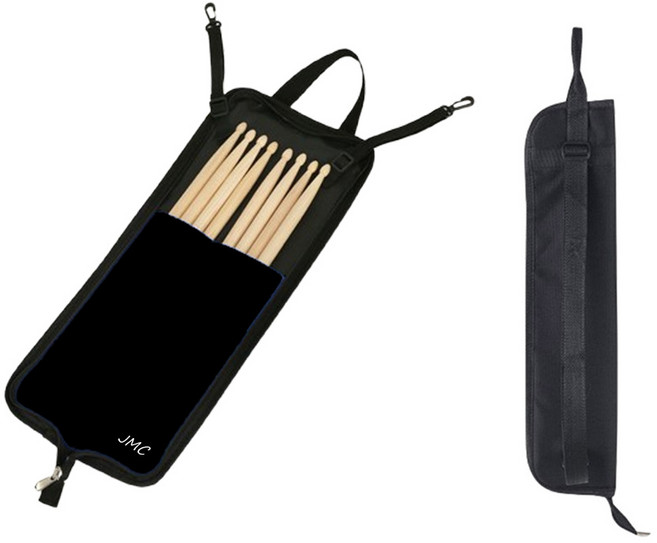 JMC 휴대용 드럼스틱 가방 보관 케이스 난타채 북채 파우치, 1개