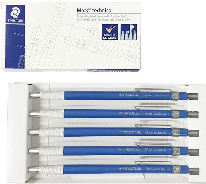 홀더펜 780C 갑(5개입) 스테들러 2.0mm5개입 독일제, 2mm