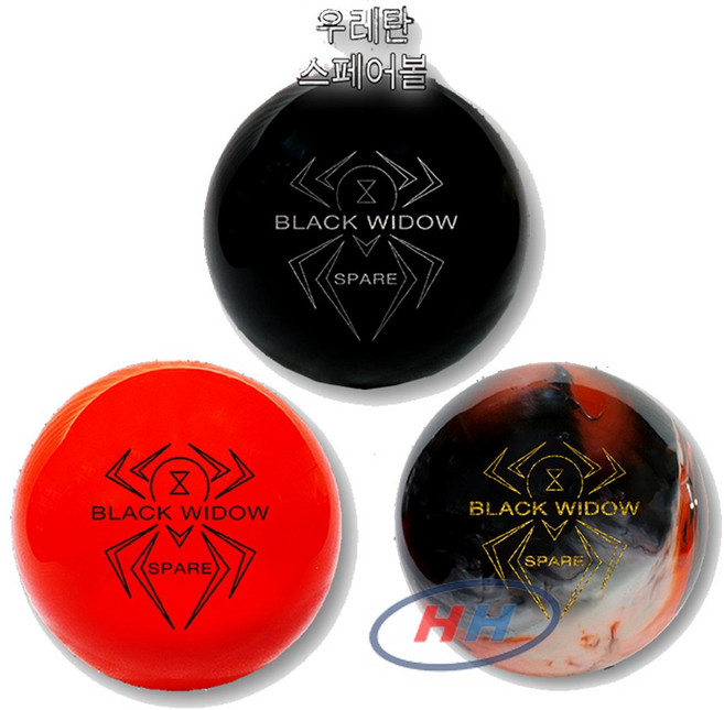 공인구] 햄머 블랙위도우 우레탄 스페어 볼링공, 블랙, 1개