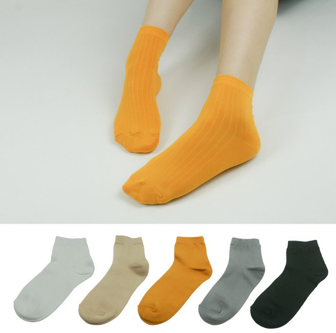 여름양말 여성 인견 중목 단목 5켤레