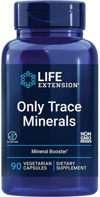 라이프익스텐션 온리 트레이스 미네랄즈 미네랄 부스터 베지테리안 캡슐, 90정, 1개 - 쿠팡