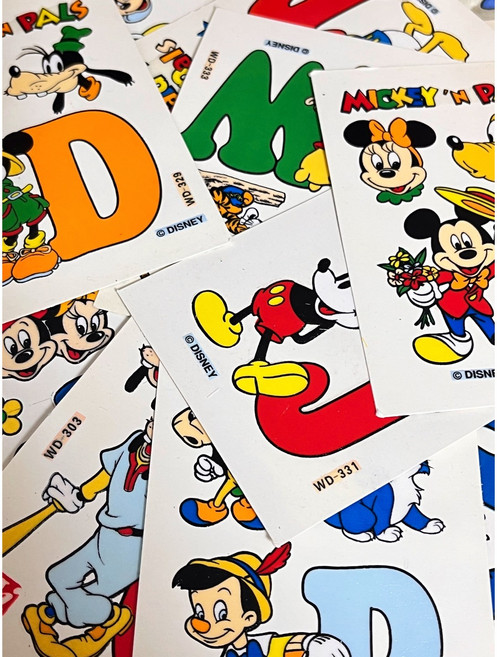 고전문구 디즈니 유니테크 스티커, P