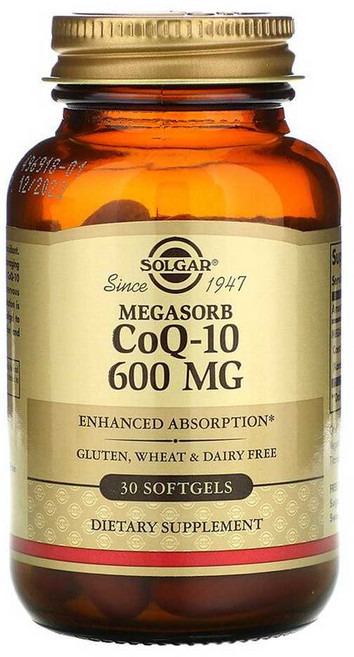 솔가 메가솝 CoQ-10 600mg 소프트젤 글루텐 프리, 1개, 30정