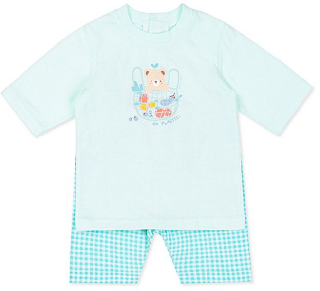 오가닉맘 민트체크워니칠부이지웨어 MKSPEJ06