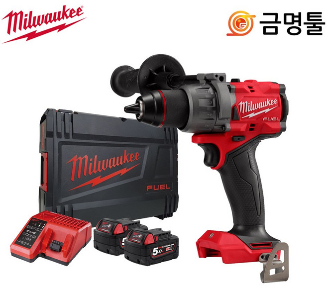 밀워키 M18 FPD3-502X 충전 해머드릴 드라이버 GEN4 5.0AhX2 케이스포함, 1개