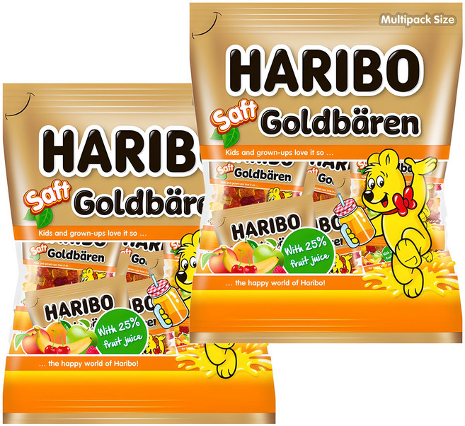 하리보 샤프트 골드베렌 젤리 14개입, 220g, 2개