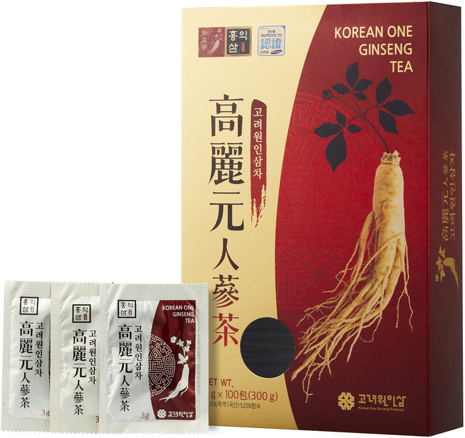 고려원 고려 인삼차 목함, 3g, 100개입, 4개
