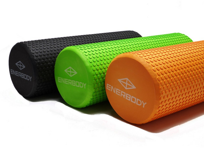 60cm EVA 폼롤러 돌기형 요가 필라테스 스트레칭 마사지 45 90, 오렌지, 1개