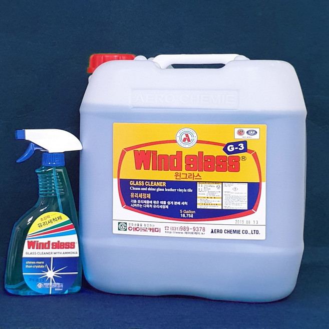 에어로케미 윈글라스 18.75L 유리세정제, 1개