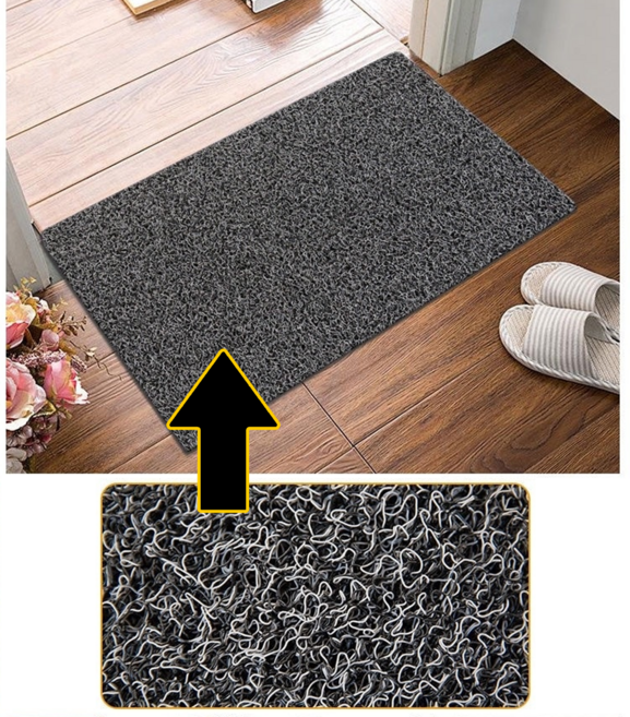 미끄럼방지 코일현관매트 20mm 입구용 업소용 현관용, 1개, 그레이