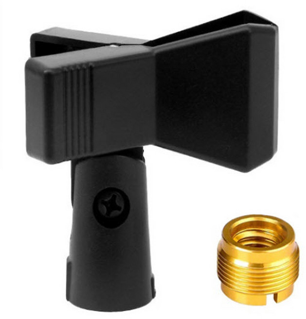 유무선 마이크 고정 집게 홀더 변환나사 포함, 1개