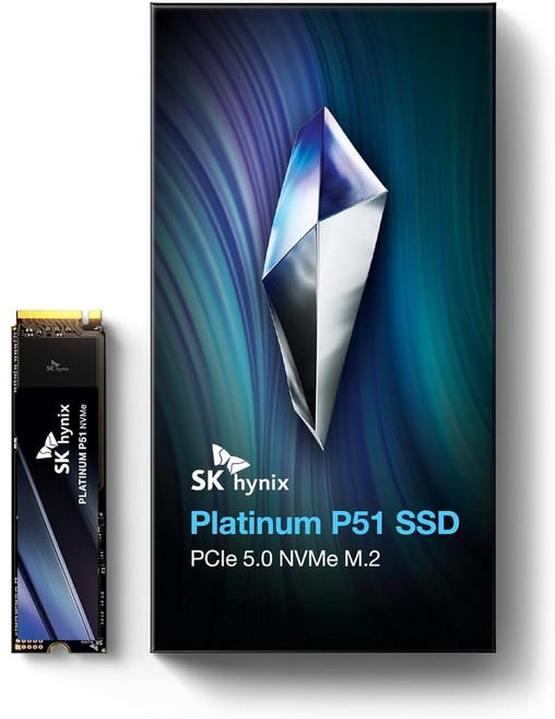 SK하이닉스 플래티넘 P41 2TB PCIe NVMe Gen4 M.2 2280 내장 게이밍 SSD 최대 7000MBS 컴팩트 SSD 폼 팩터 - 176레이어 낸드 플래시가 탑재, 1개