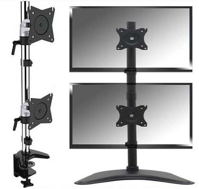 보인 BDM-C2 듀얼 모니터 거치대암 받침대 스탠드 17-27인치, 1개