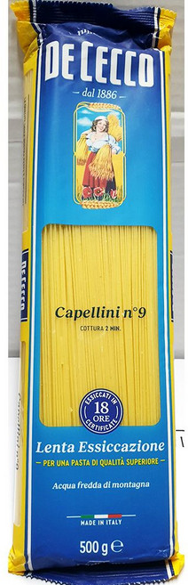 카펠리니(데체코 9번 500g) X24 스파게티면 카펠리니 cwj96168kN, 1g, 1개