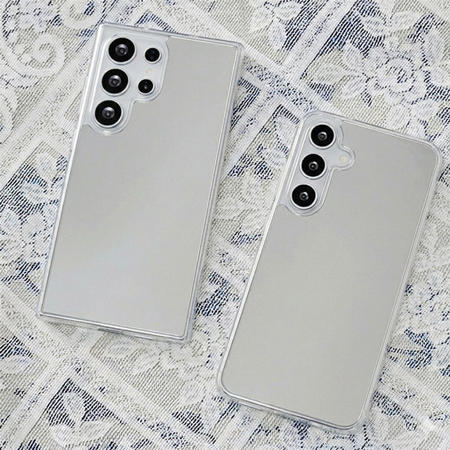 갤럭시 미러 거울 투명 젤리 방탄 클리어 케이스
