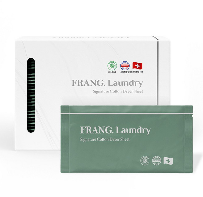 프랑프랑 알러지 케어 섬유유연제 드라이 시트 시그니처 코튼, 1개, 40개입