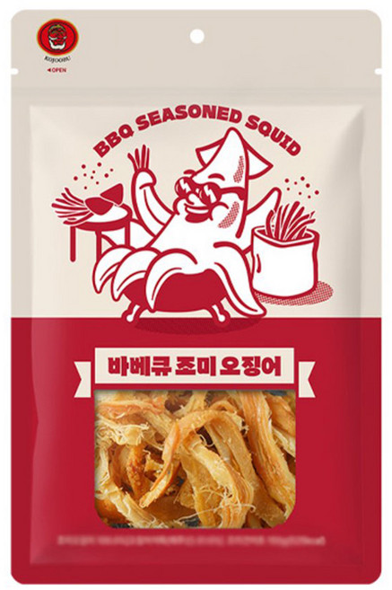 코주부 바베큐 조미오징어, 150g, 15개