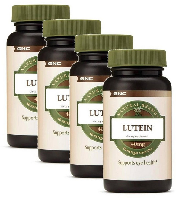 지엔씨 루테인 40mg 제아잔틴 소프트젤 GNC Lutein, 4개, 60정