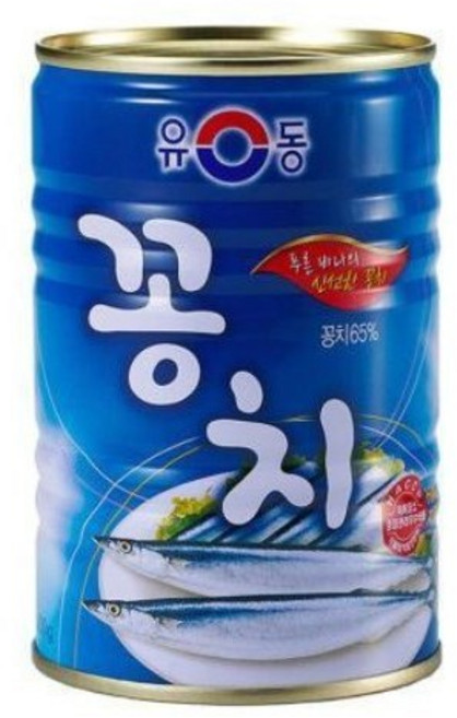 유동 꽁치 통조림, 400g, 1개