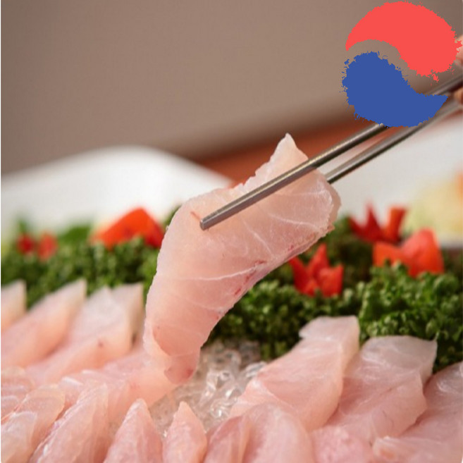 산지직송 자연산 제철 민어 모듬회 맛집 신안 맛집 초장 와사비 서비스 300g 500g, 신안 민어회 필렛 300g