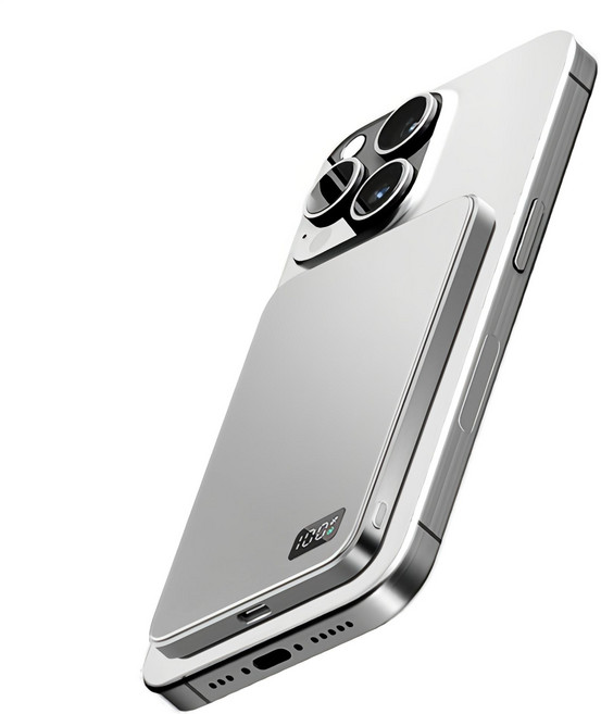 조이트론 맥세이프 울트라 슬림 초경량 고속충전 보조배터리 5000mAh C타입, MiniMax50, 실버