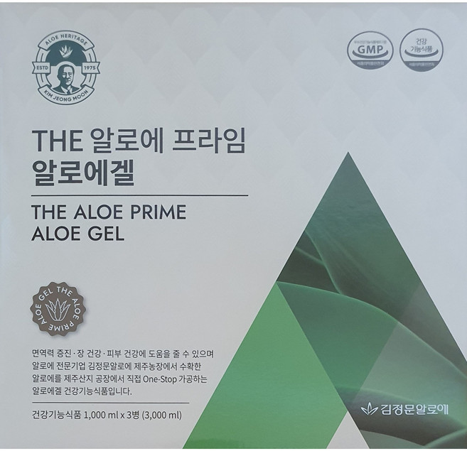 김정문알로에 // THE 알로에 프라임 알로에겔 1000mlx3병, 3개, 1L