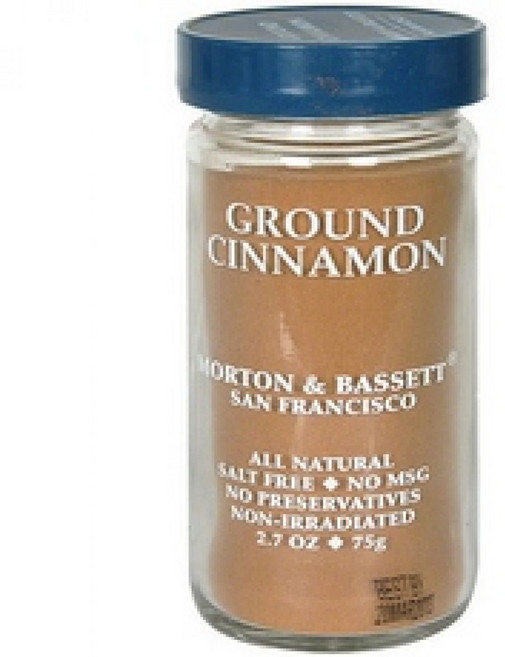 모턴 & 배싯 분말 계피 2.2온스 병 Morton & Bassett Ground Cinnamon 1.3 oz – Non-GMO Salt-Free Sweet and Arom