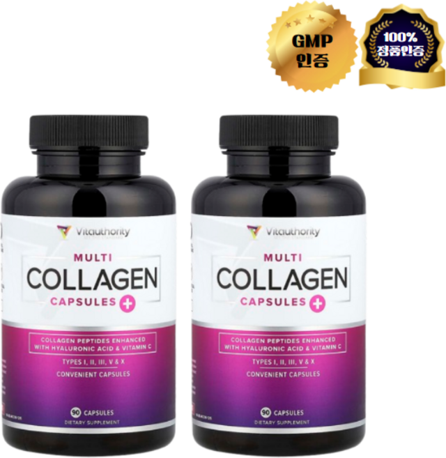1+1 Vitauthority 비타어쏘리티 멀티 콜라겐 캡슐 캡슐 90정, 2개