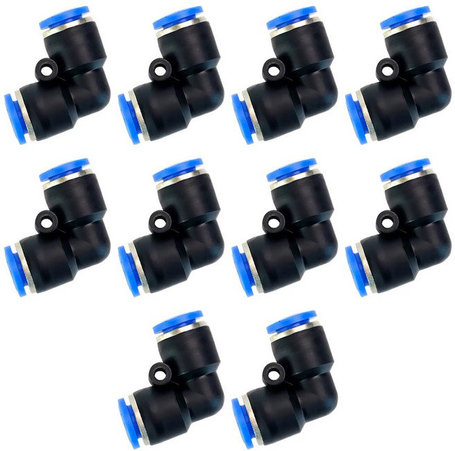 공구PXJ 6mm 에어 원터치피팅 휘팅 부속 피팅 공압 퀵 커넥터 PV6, 10개