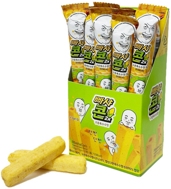오늘의짤 빠샤콘 2X 구운옥수수맛 12p, 1개, 132g