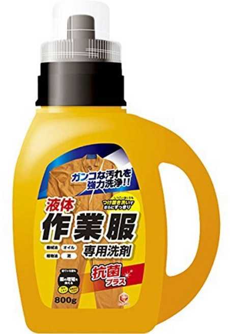 第一石鹼 工作服專用洗衣精 800g 抗菌Plus, 1個, 工作服專用洗衣精800g<瓶裝>