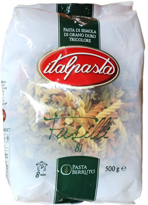 대봉 삼색 푸실리 파스타 500g, 3개