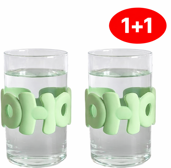 실리콘 디자인 친환경 컵슬리브 컵홀더, 2개, 민트