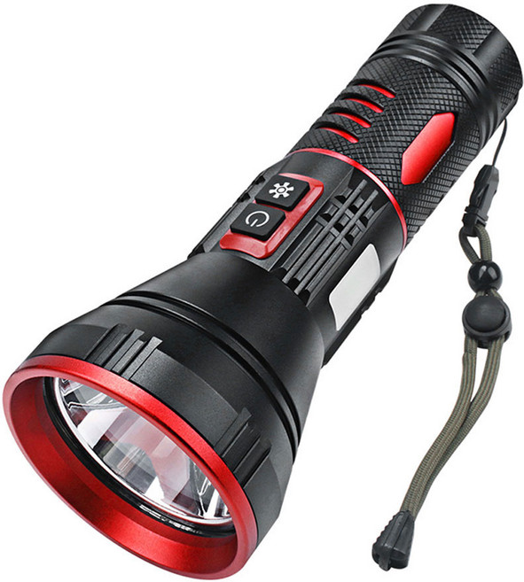 HL-B3 휴대용 써치라이트 5000루멘 충전식 LED후레쉬 500m 장거리 조사 고휘도 손전등, 1개