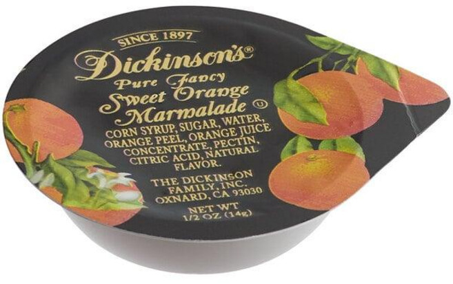 미국 디킨슨 Dickinson's Sweet Orange Marmalade 퓨어 팬시 스위트 오렌지 마멀레이드 일회용 14g x 200개입 업소용 대용량, 2개, 2.8kg