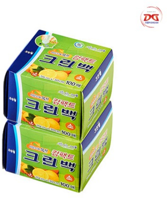 크린랲 크린백 25x35cm 300매 2개, 대