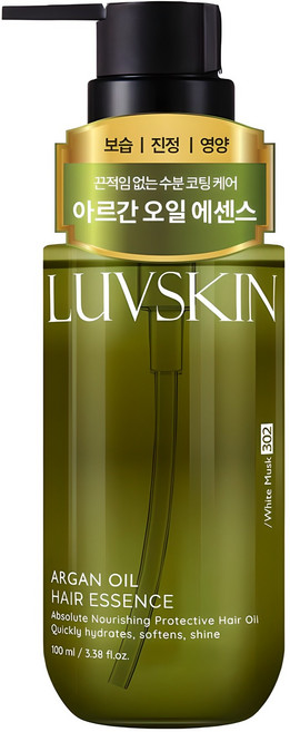 루브스킨 아르간오일 헤어에센스 화이트머스크향, 100ml, 1개