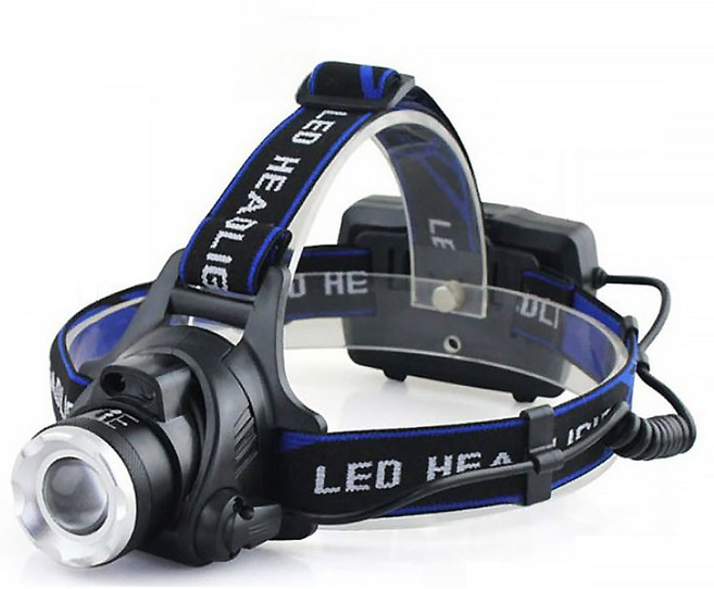 모션센서 줌기능 충전식 1200 루멘 LED 멀티 헤드랜턴, 1개, 1개