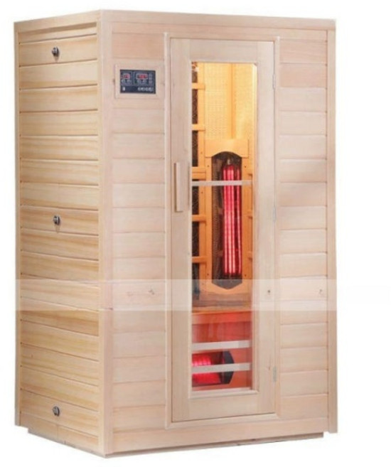 프리미엄 편백나무 1인용 건식 원적외선 가정용 사우나 찜질방 패셔너블 전면유리, 1인용 전면 유리 광파 땀 한증막