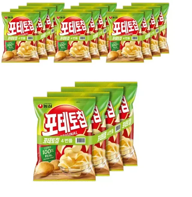 농심 포테토칩오리지널 40g 16개