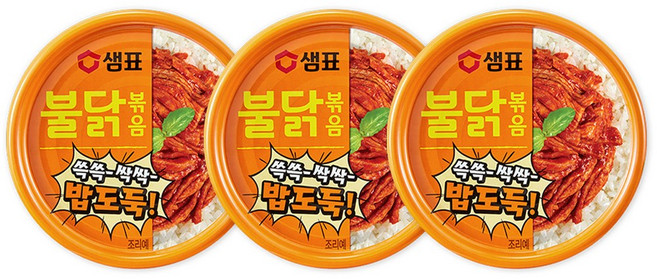 샘표 불닭볶음, 80g, 3개