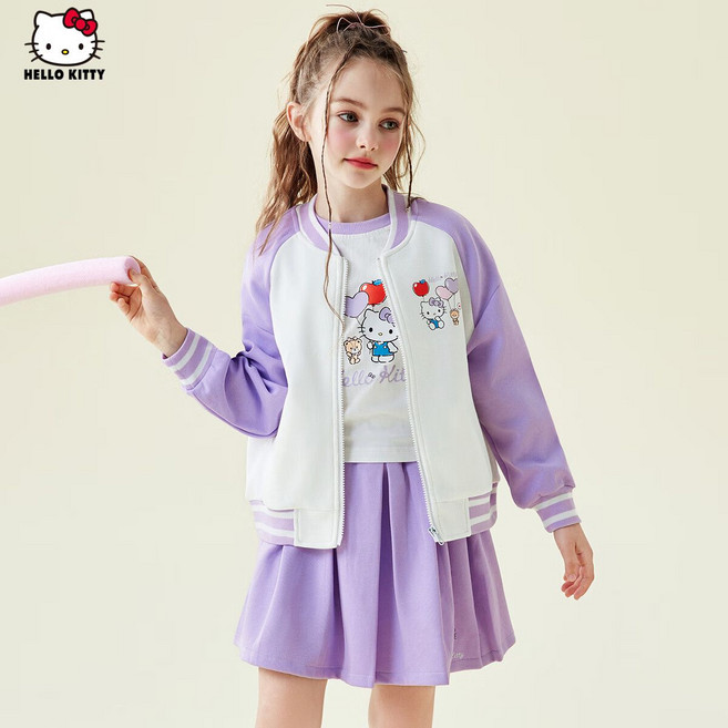 산리오 야구점퍼 티 치마세트 헬로키티 상하복 3종세트 여아트레이닝세트