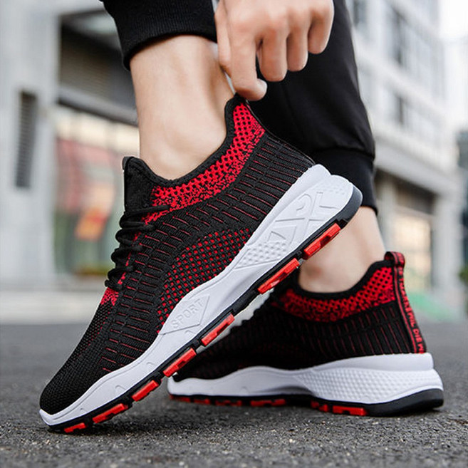 남성 메쉬 러닝화 여름 운동화 경량 통기성 워킹화